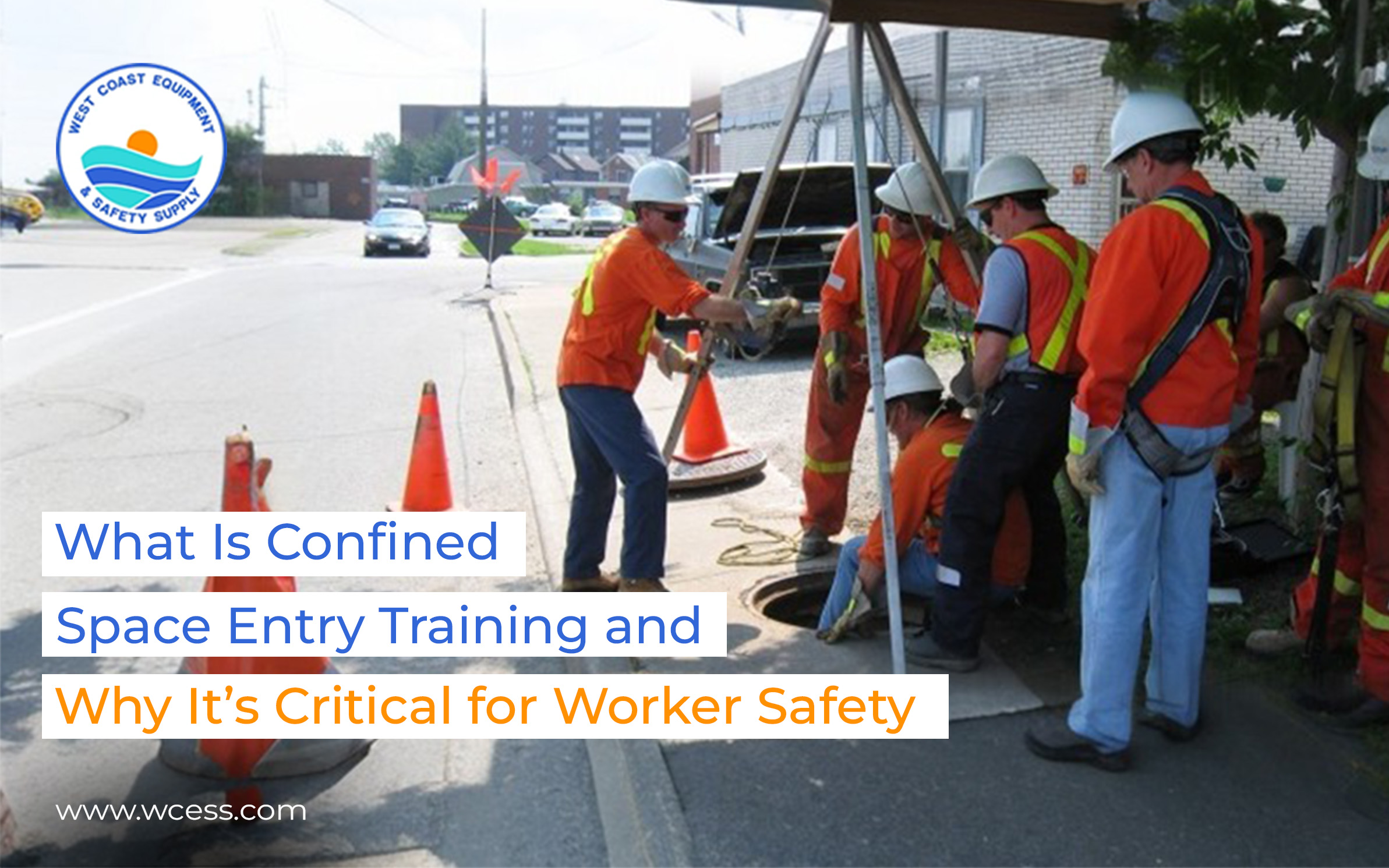 worker receiving confined space entry training