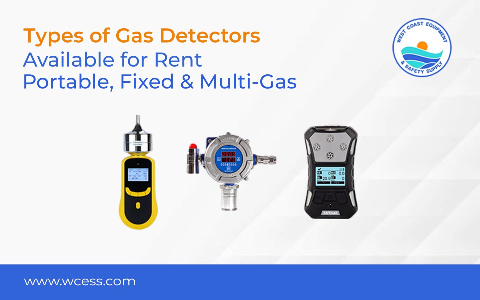 different types of gas detectors
